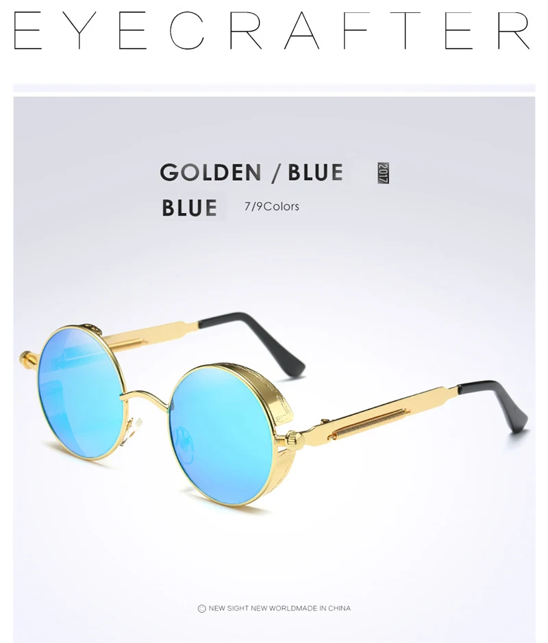 Gold Metal Polarized Sunglasses Gothic Steampunk Sunglasses Mens Womens  Fashion Retro Vintage Shield Eyewear Shades 2020 - Sunglasses - AliExpress