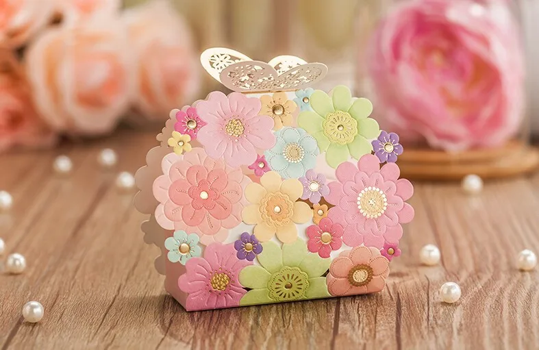 2017 New Pink Flower Erfly Laser Cut Elegant Luxury Decoration Notice Color May Be Of A Little Difference Due To Diffe Displays