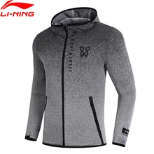Клиренс) Li-Ning мужской CBA баскетбольный свитер с капюшоном, обычная посадка, градиентная цветная подкладка, комфортное спортивное пальто AWDN343 MWW1416