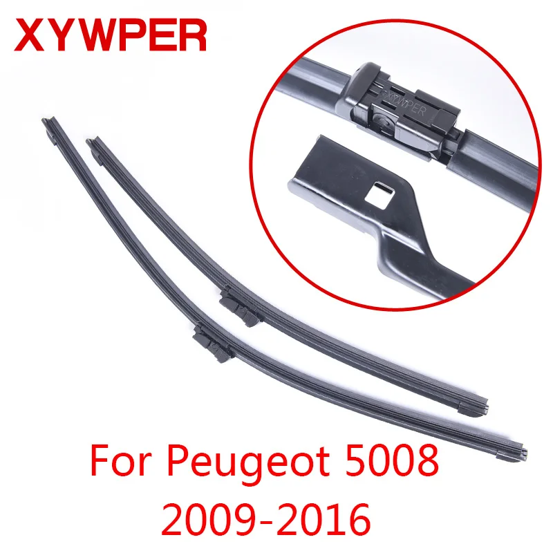 

XYWPER Wiper Blades for Peugeot 5008 2009 2010 2011 2012 2013 2014 2015 2016 32"+28"Car Accessories Soft Rubber car Wipers
