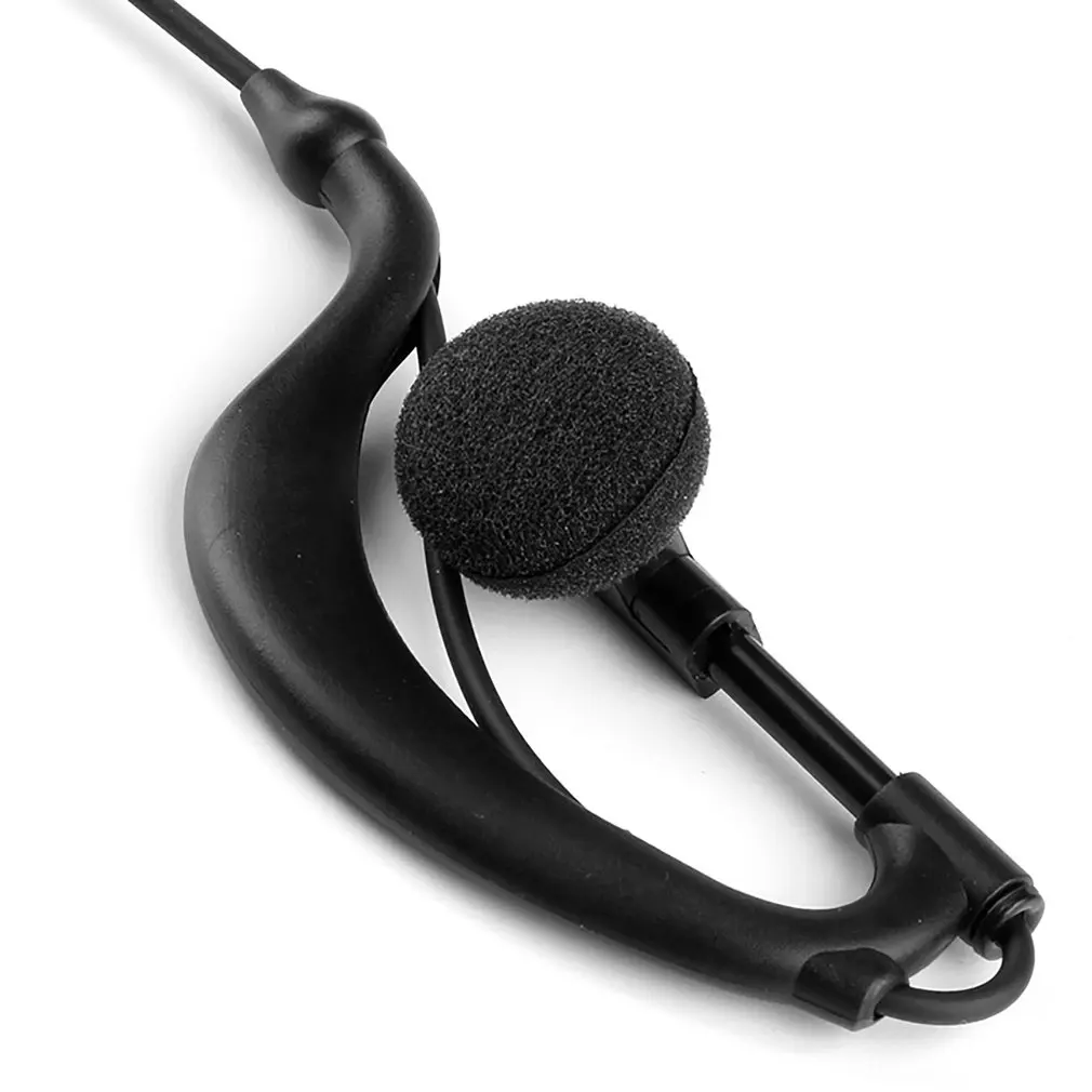 3,5 мм изогнутый моно наушник Слушайте только динамик микрофон для 2way радио прочный изогнутый моно наушник
