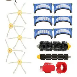 15 шт./лот 600 серии 600/610/611/627/620/630/650 робот пылесос запчасти 6 Hepa фильтр + 1 компл. кисть (2 кисти) и т. д