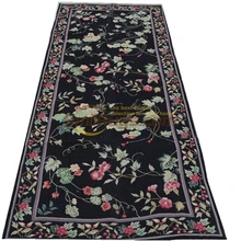 Aubusson ручной сшитый Восточный коврик из квадратов завершенный ручной работы рукодельный Красочный цветочный ковер для спальни ковры дорожка