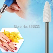 1 шт. электрическая маникюрная педикюрная электрическая машинка для маникюра дрель для маникюра аксессуар белое керамическое сверло для ногтей