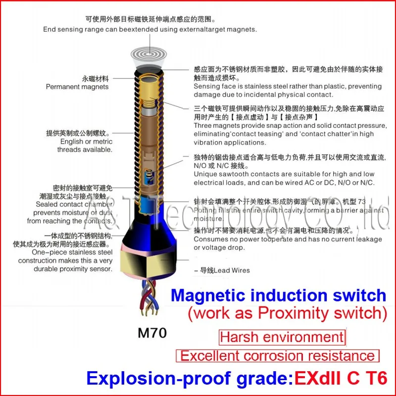 magnetic explosion proof switch magnetic Switch 003