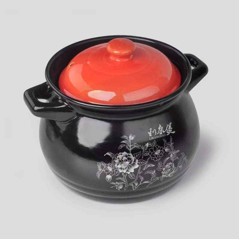 Электромагнитная печь форма для запекания суп керамическая кастрюля высокотемпературные кастрюли тушеный горшок Han стиль печати горшок горячий
