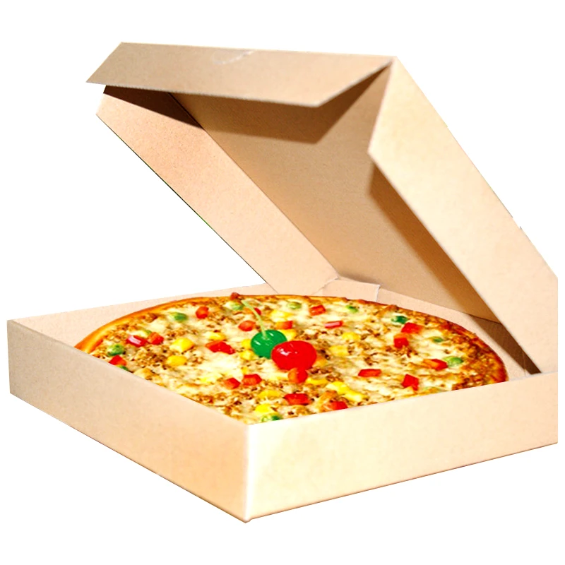 

5 Pcs Kraft Paper Pizza Box 9 Inch Pie Pizza Cheese Wrapping Boxes Party Decoration Holiday Birthday Storage Boxes