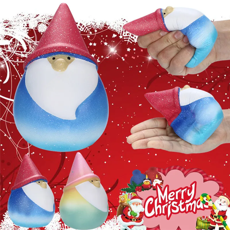 2018 горячая Распродажа Squishies Рождественская Радужная игрушка Санта-Клаус