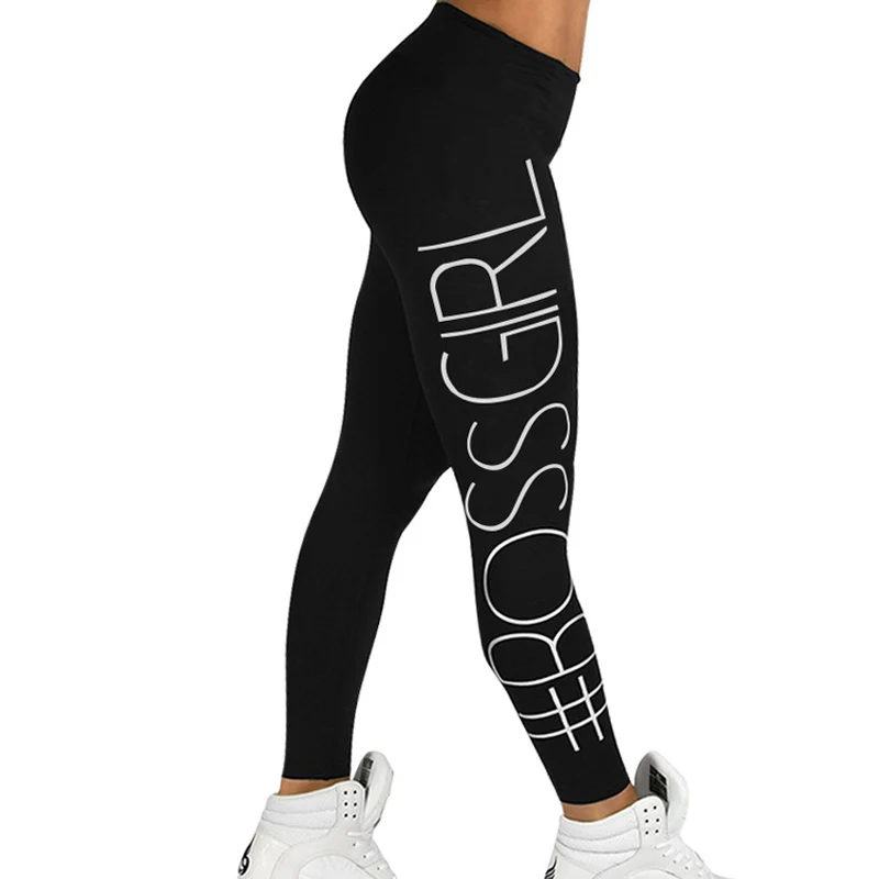 Skinny High Waist Leggings Women Boss Girl leggins