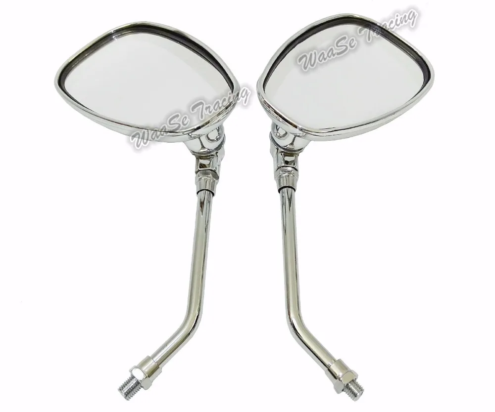 

Chrome Universal All 10mm Motorcycle rearview Mirrors For Honda Shadow VTX For Kawasaki Vulcan VN800 For Suzuki VL1800 M109R