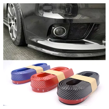 

2.5M Front Car Bumper Protector Rubber Guards Lip Mouldings Splitter Chin For vw sagitar passat cc scirocco tiguan passat cc