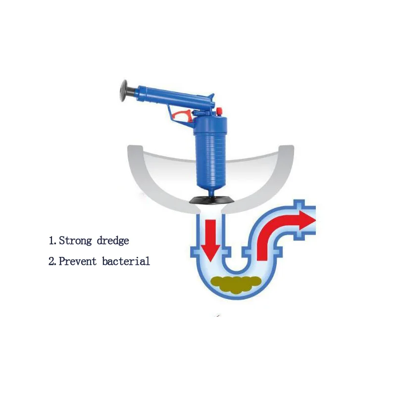 Давление воздуха очиститель Слива канализационные всасывающие трубы земснаряд Плунжер кухня ванна туалет очистки бассейна дноуглубительные инструменты
