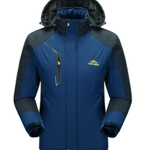 Теплый хлопок ветрозащитный капюшон Для мужчин зимняя куртка утепленное пальто Для мужчин зимняя куртка Размеры XL-5XL