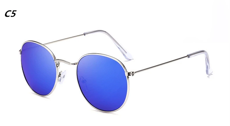 DJXFZLO роскошные солнцезащитные очки женские/мужские брендовые дизайнерские очки женские Овальные Солнцезащитные очки маленькая металлическая оправа Oculos De Sol Gafas - Цвет линз: C5