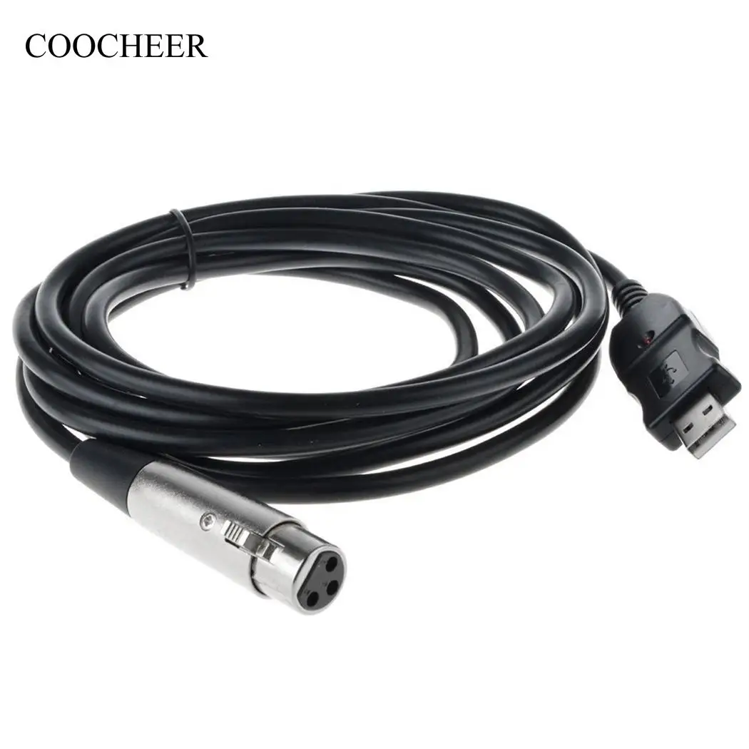 Кабель переходник для подключения к вокальный микрофон USB кабель XLR recorder| |