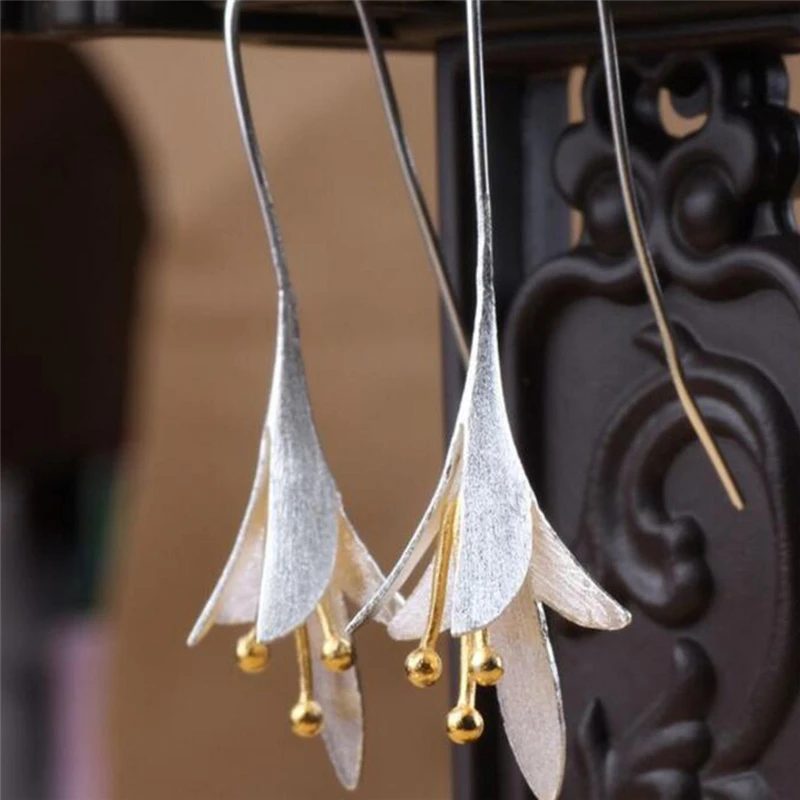 

1 Pair Newest Lady Colorful Elegant Women Crystal Flower Colorful Drop Long Dangle Wedding Earrings Jewelry