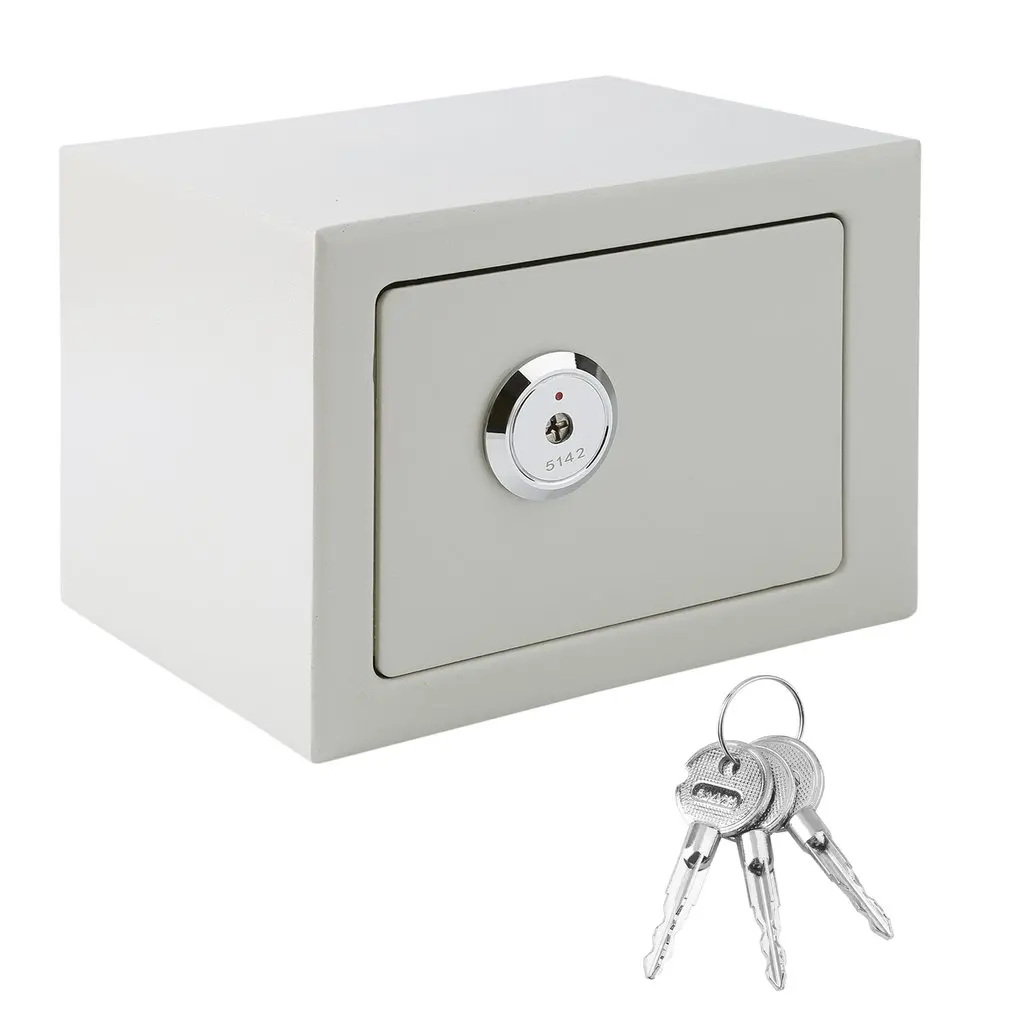 

Durable Home Security Money Cash Safe Box Strong Steel Design Safety Box Portable Lockable Jewelry Storage Case UK Warehouse
