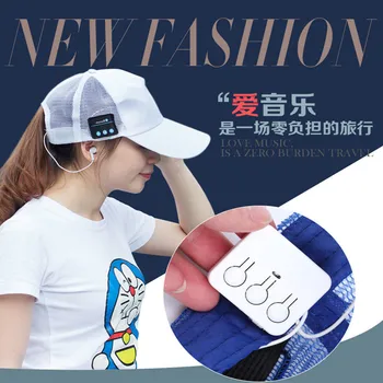 

Wireless Bluetooth Headphone Music Sport Cap Smart Baseball Hat with Hands-free Mic Earphone Sun Cap for iphone Samsung