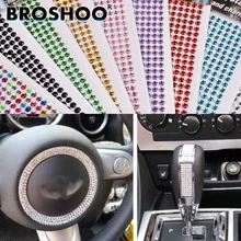 BROSHOO 2 карты/лот автомобиль красота наклейка для автомобиля горный хрусталь наклеенный камень горный хрусталь DIY 3 мм алмаз для мотоциклов компьютерный стиль