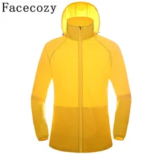 Facecozy для женщин и мужчин с капюшоном быстросохнущие походные рубашки для кемпинга летние уличные спортивные дышащие тонкие куртки для рыбалки