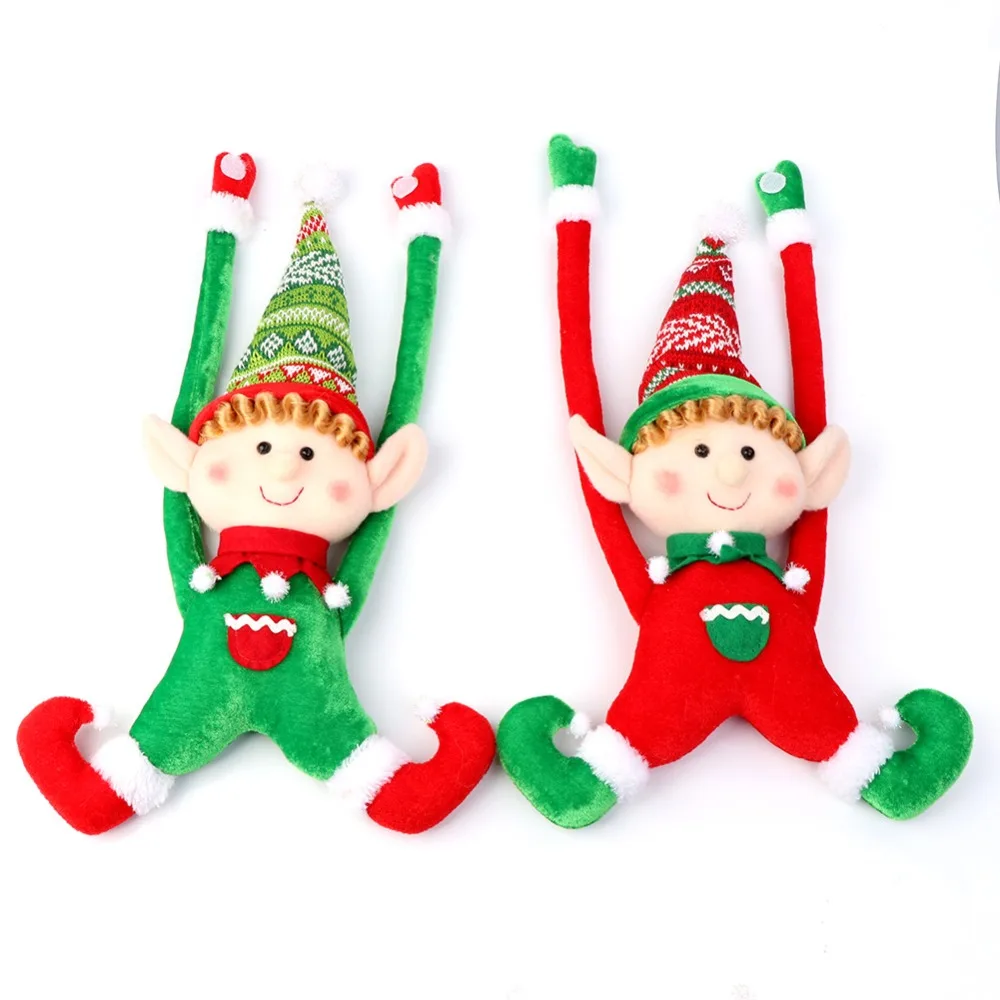 OurWarm 2 шт Рождественские Елочные эльфы украшения год Плюшевые Рождественские куклы подарок украшение дома аксессуары