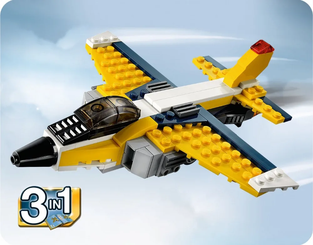 

DECOOL 3105 City Architect 3 in 1 Creator Super Soarer Building Blocks Bricks Model Kids Toys Marvel Compatible Legoe