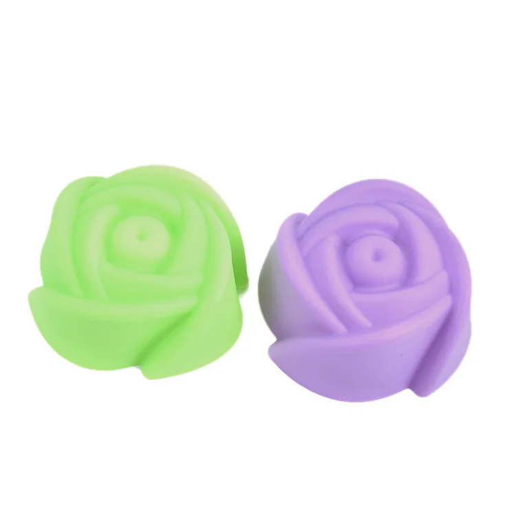 Высококачественная 1 шт. форма для выпечки пуддинг в виде розы силиконовая