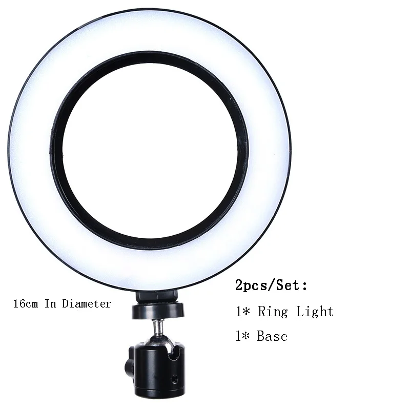 Светодиодный селфи-кольцо для мобильного телефона, цвета, яркость, регулируемая для видео, селфи-фотосъемки, макияж, улучшенные заполняющие огни - Цвет: 2pcs