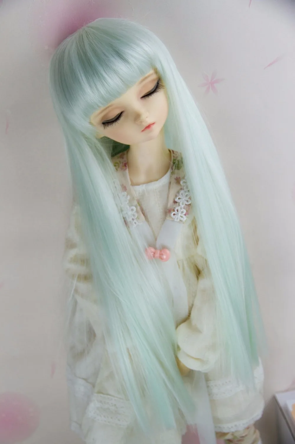 BJD кукла парики длинные прямые волосы с челкой для 1/6 1/4 1/3 Размер BJD DD аксессуары для кукол SD прямые парики