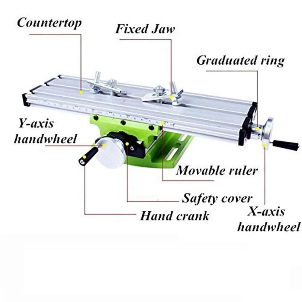 

Miniature Precision Mini Multifunction Table Bench Vise Bench Drill Milling Machine Cross Assisted Positioning Tool