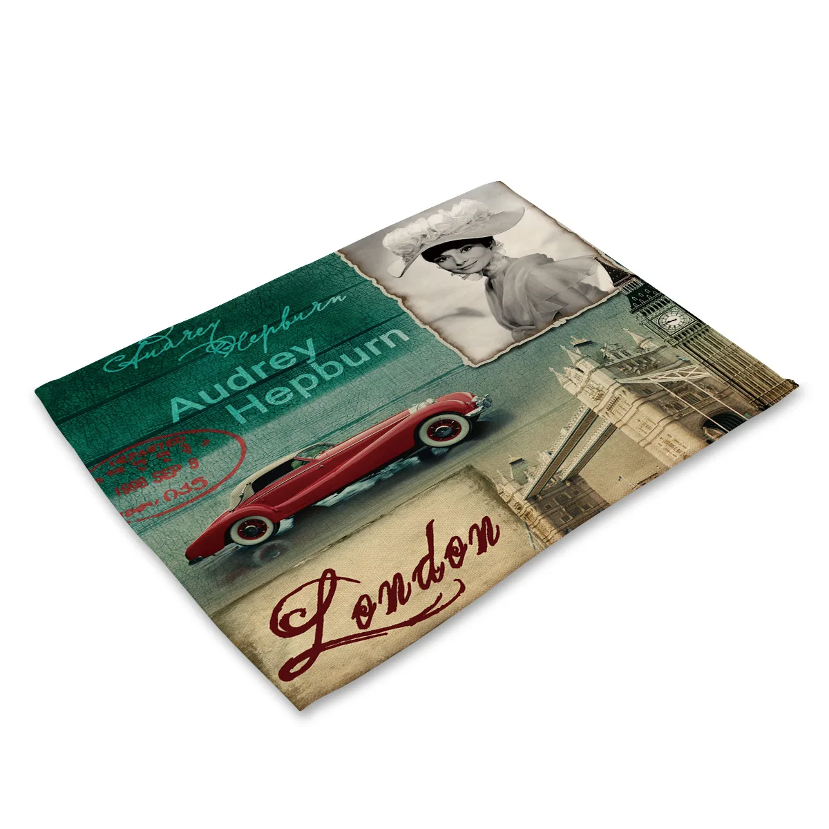 مارلين مونرو نمط المفارش للمطبخ الجدول القطن الكتان الجدول ماتس طاولة طعام الحرارة العزل الغربية سجادة الطعام