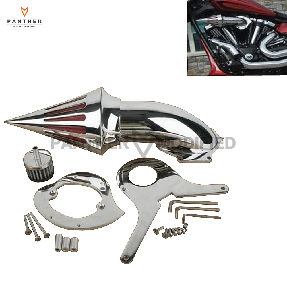 Chrome Motorcycle Spike Air Cleaner Intake Filter case for Honda Shadow