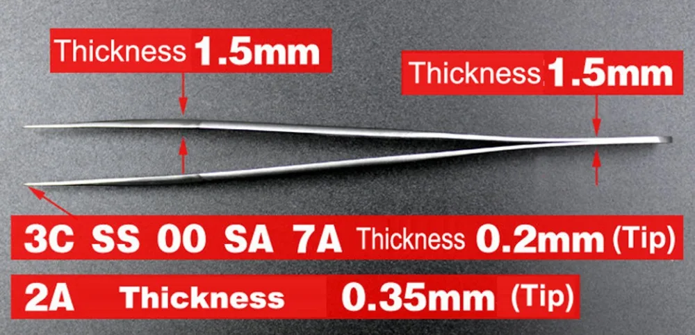 1pcs WiTiXX TA Series Tweezers Mobile Phone Watch Repair Tools Anti-acid Super Sharp Forceps Holding Small Items
