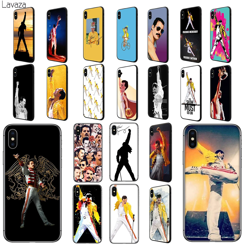 Мягкий чехол из ТПУ Lavaza Freddie Mercury Queen band для Apple iPhone 6 6S 7 8 Plus 5 5S SE X XS MAX XR силиконовые