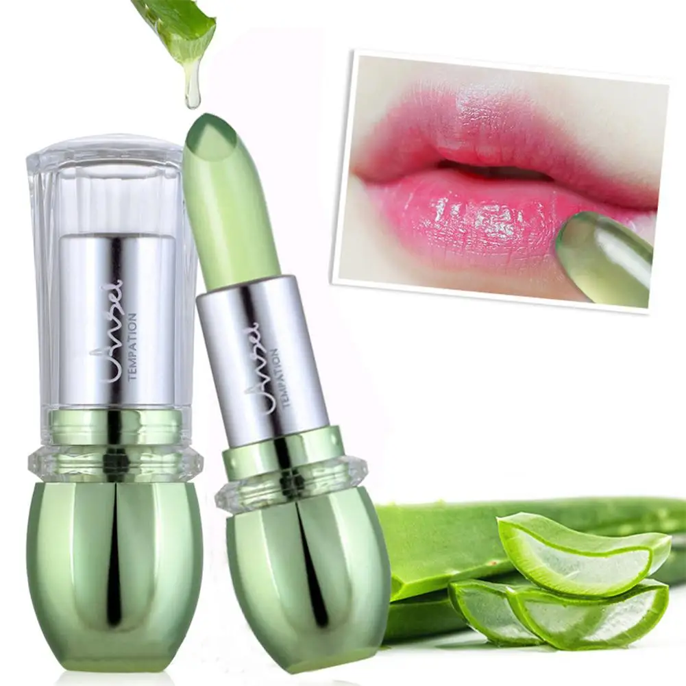 

DSstyles Aloe Lip Balm Natural Temperature Change Color Lipstick Magic Lips Color Changing Lip Balm Lips Care Beauty Cosmetics