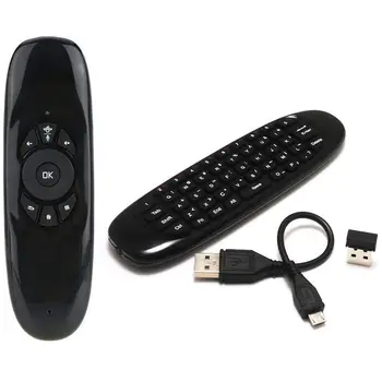 

Hot TTKK 2.4Ghz C120 Fly Air Mouse Rechargeable Mini Wireless Keyboard Handheld Remote Control For Gaming Smart Tv Box Pc