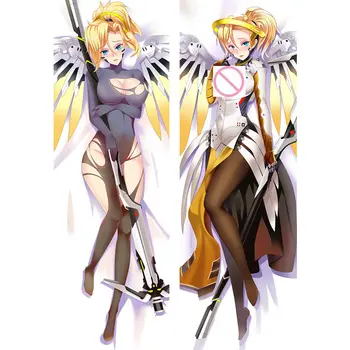 

Anime Overwatches Sexy pillow Covers OW Mercy Mei Tracer Pillowcase 3D Double-sided Bedding Hugging Body pillowcase Customize 04