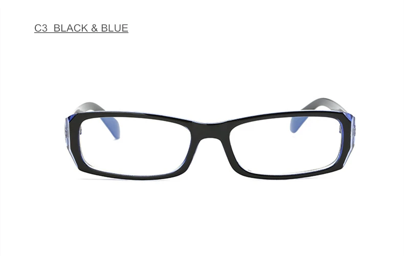 Диоптрия SWOKENCE-1,0-1,5-2,0-2,5-3,0-3,5-4,0-4,5-5,0-5,5-6,0 Брендовые очки для близорукости для мужчин и женщин близорукие F172 - Цвет оправы: C3
