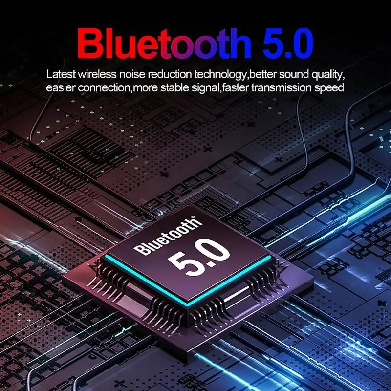 TWS T9 Bluetooth V5.0 гарнитура беспроводные наушники стерео двойной микрофон наушники 7000 мАч большая емкость для зарядки мобильных устройств