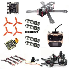 FPV drone QAV-R 220mm QAV 210 220 quadcopter AT9S carbon frame F3 6DOF Wdiy 2204 2300kv motor WST 12A ESC CC3D LED 12V