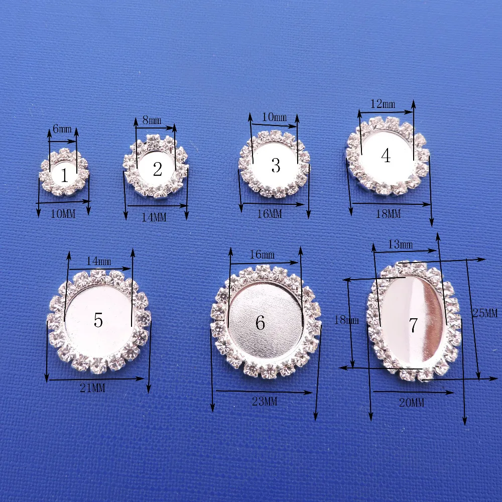 Лидер продаж 10 шт./компл. полный размер серебристого цвета с плоской задней частью стразы на пуговицах, с украшением в виде кристаллов фитинг приглашение на свадьбу Сделай Сам Гейл аксессуары для волос в виде цветка