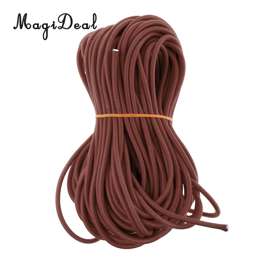 MagiDeal 4mm Heavy Duty Marine Grade Elastic Shock Cord Bungee Rope Tie Down Boat Cover Caravan DIY Craft - Various Length/Color