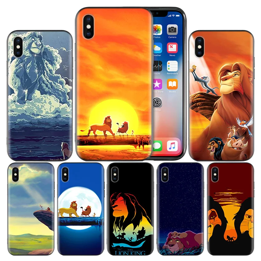 

Hakuna Matata The Lion King Fundas Case For Apple iPhone 7 8 6 6S Plus X XS MAX XR 5 5S SE 10 Ten Mobile Phone Bag Cover Coque