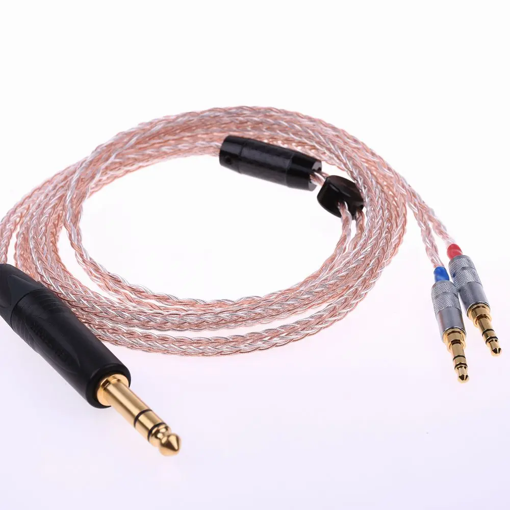 16 ядер 5N Pcocc посеребренный Hi end HIFI кабель для наушников Hifiman Arya HE1000se HE5se