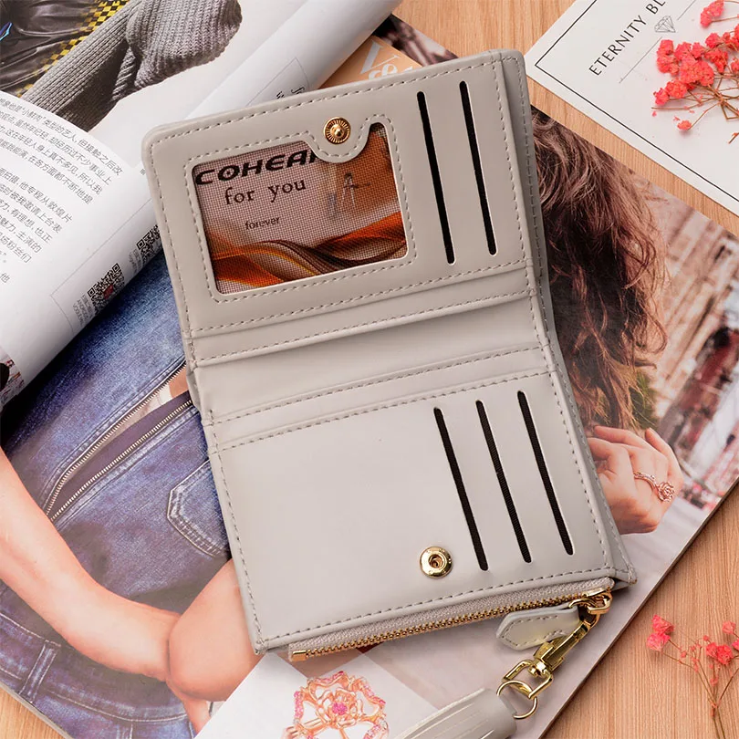 Кошелек COHEART Женский из искусственной кожи на молнии|tassel wallet|designer leather walletleather