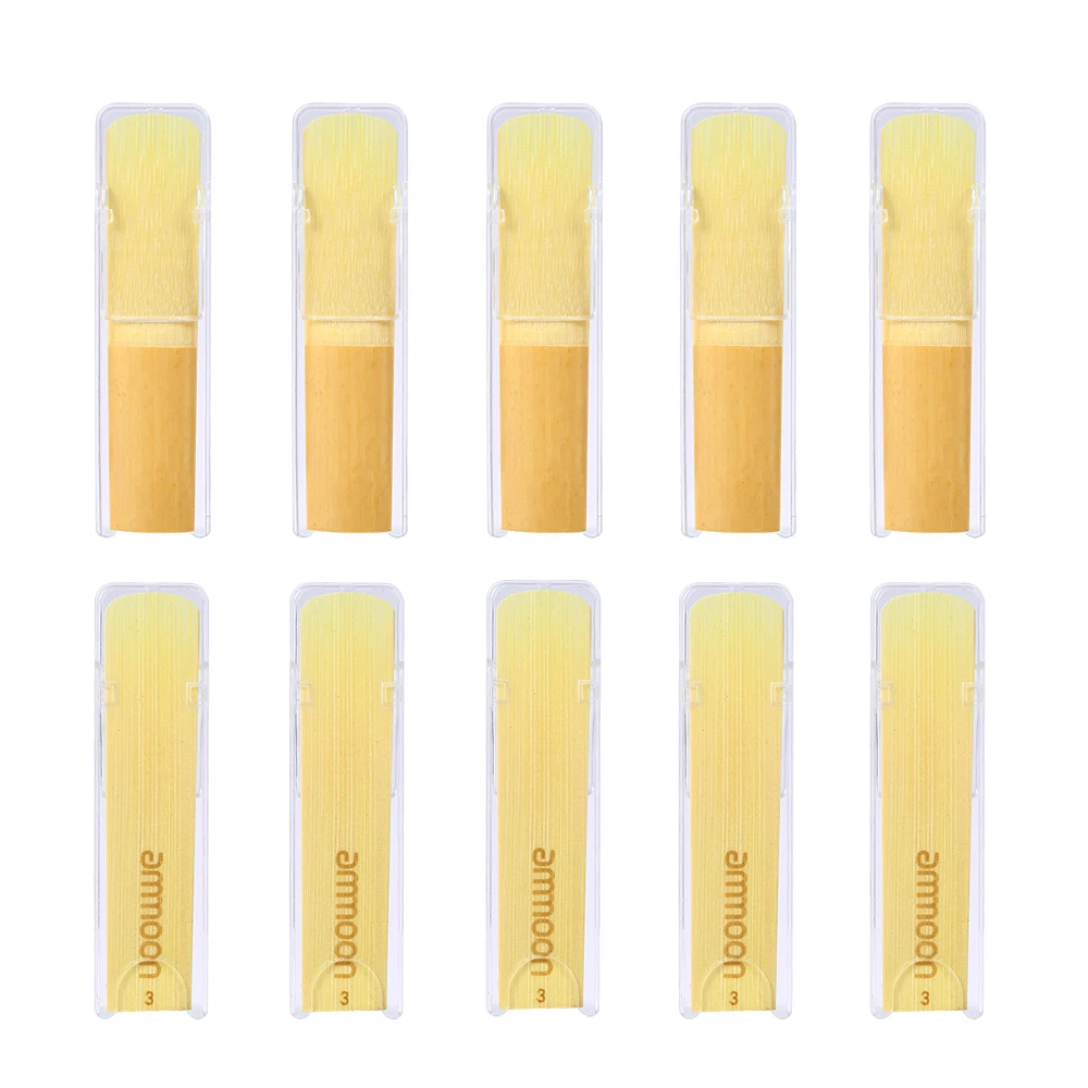 

ammoon Alto Saxophone Sax Traditional Reeds Strength 2.5, 10pcs/ Box
