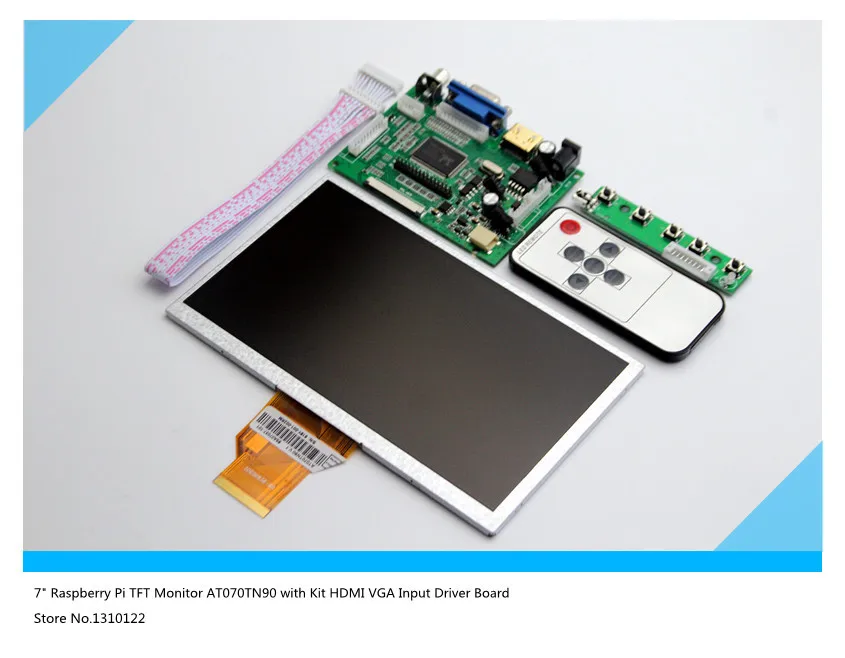 

7" Raspberry Pi LCD AT070TN90 Kit HDMI VGA Input Driver Board