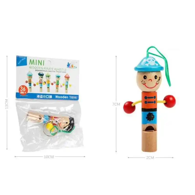 Новый свисток для маленьких детей Детская Прекрасный Мультфильм пират свисток игрушки Детские Классические игрушки звук обучение Шум Maker