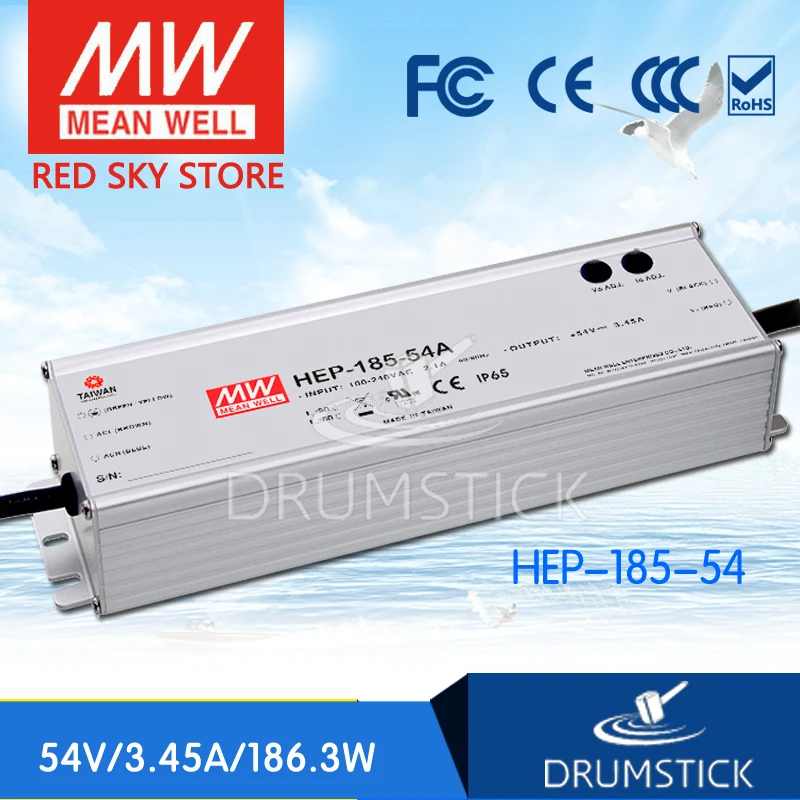 

MEAN WELL HEP-185-54 54V 3.45A meanwell HEP-185 54V 186.3W Single Output Switching Power Supply