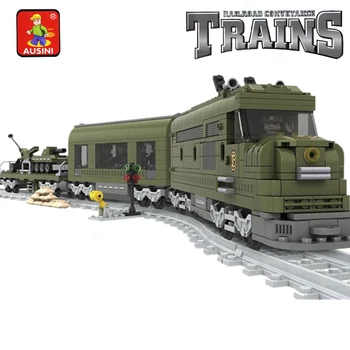 

A Model Compatible with Trains Series Train Station Models Building Kits Blocks Toys Hobby Hobbies For Boys Girls